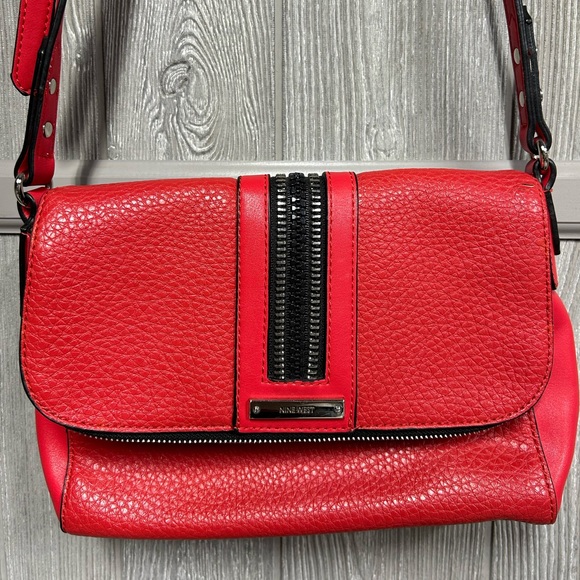 Nine West Handbags - Nine West Red Crossbody Bag Good Usable Condition